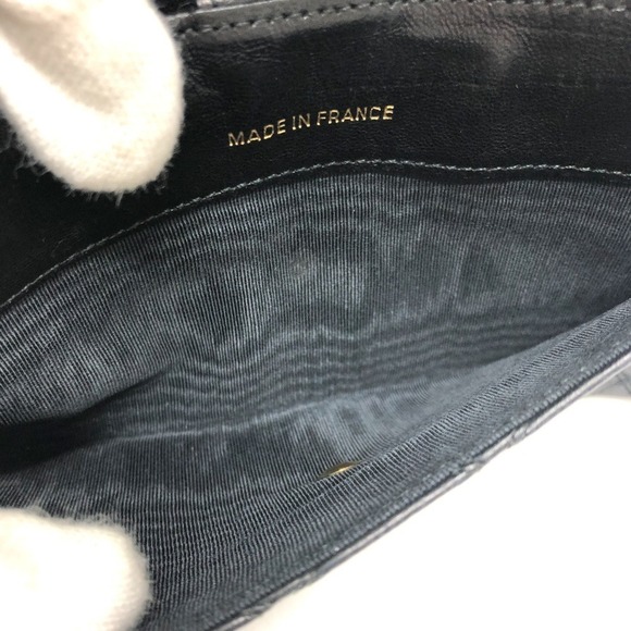 CHANEL Authentic Black Lambskin Leather Wallet - Picture 13 of 16